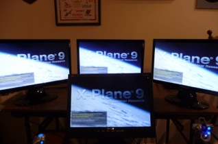 4 Screens with XPlane 9