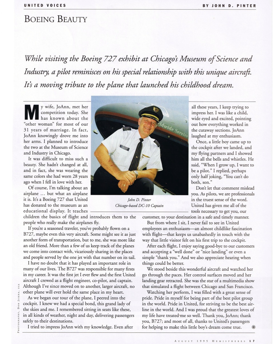 Hemispheres Article